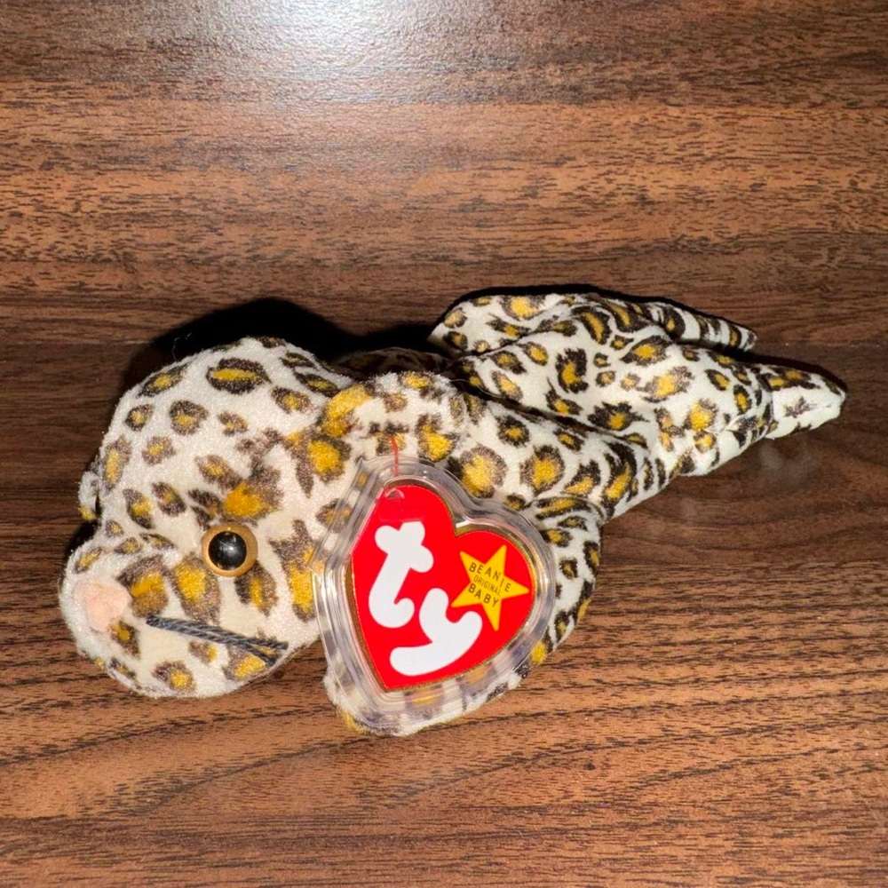 Ty Freckles the Spotted Leopard Beanie Baby Plush - 1996